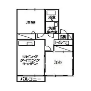 ハイツイースト【1階】の間取り
