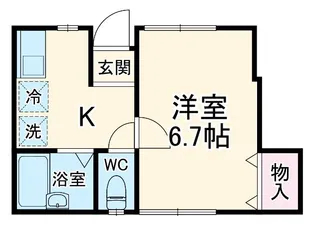 リバーサイド久比里【1階】の間取り