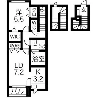 プレジデント桜【3階】の間取り