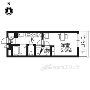 レオパレス洛【1階】の間取り
