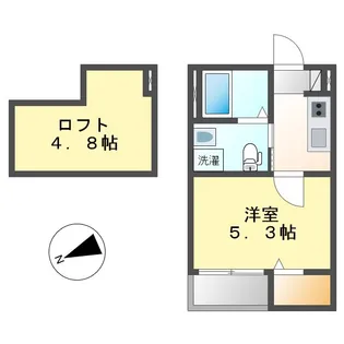カーサフォルテ辻町【2階】の間取り
