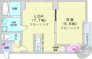 エフビル14【4階】の間取り