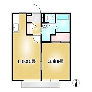クレールコート A【1階】の間取り
