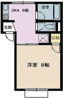 コーポラス北野【1階】の間取り