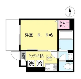 ハニーコムII【1階】の間取り