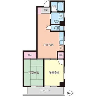 シャルマンクロワール【5階】の間取り