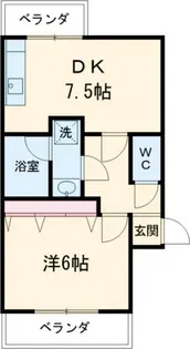 ドマーニ新堀【5階】の間取り