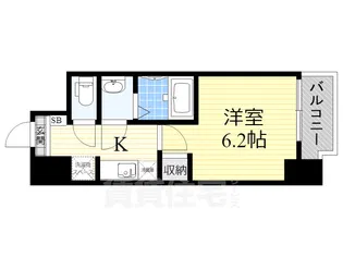 グランエクラ今宮戎【5階】の間取り