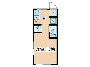 メゾンルミエールII【1階】の間取り