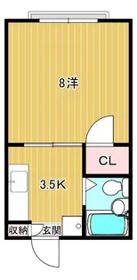 HillsideCottageキャロル【2階】の間取り