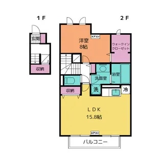ロイヤルレジデンス【2階】の間取り