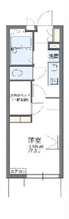 レオパレスハーモニー蕨【1階】の間取り