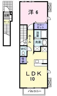 スリール ダンジュ I【2階】の間取り