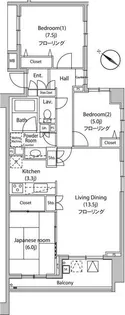 コートヒルズ横濱山手【3階】の間取り