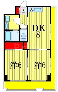 アグレ本八幡【8階】の間取り
