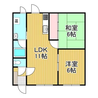 元気ハイツ【2階】の間取り