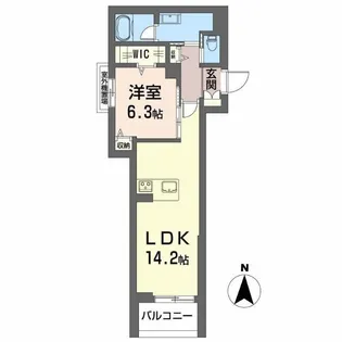 クレスティーク福住【4階】の間取り