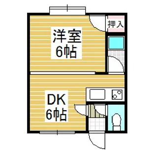 ベイサイドハウスB【3階】の間取り