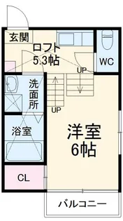 ウェストコート草薙【2階】の間取り