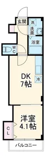 レスパス南花園【1階】の間取り