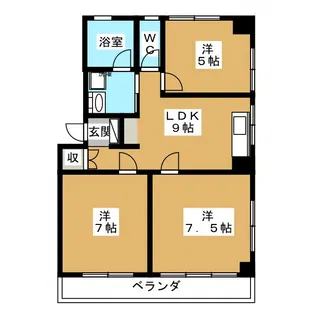 シャトウ中野アネックス【3階】の間取り