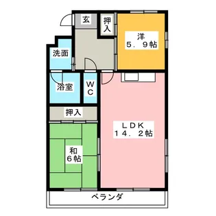 クラシカルハート新清洲【3階】の間取り