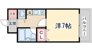 メロディーハイム淡路【3階】の間取り