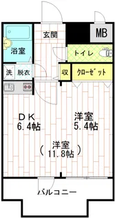 アーバンヒルズ横須賀中央【8階】の間取り