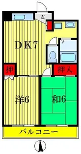 サンジュエール平野二番館【2階】の間取り