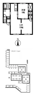 メゾングリンピアA【1階】の間取り