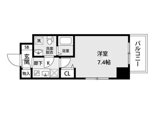 シャルマンパレ神戸花隈【2階】の間取り