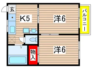 パセオ・コースト【2階】の間取り
