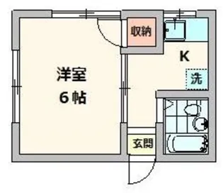 コーポAMI【2階】の間取り