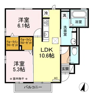 アメミール【1階】の間取り