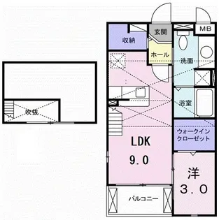 ターナリー伊倉II【2階】の間取り