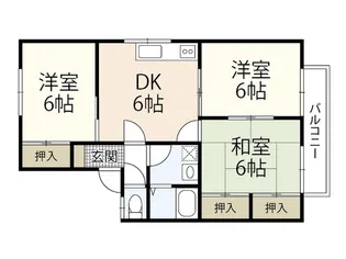 ファミール河野C【2階】の間取り