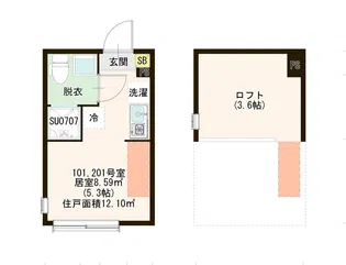 ハーモニーテラス・エーデルシュタイン上板橋【2階】の間取り