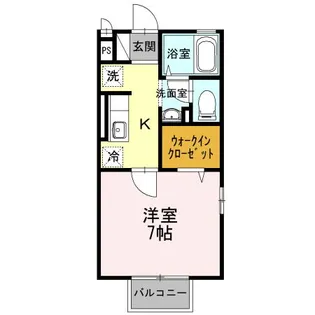 広島県福山市東手城町2【アパート】の間取り
