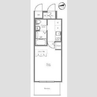 エステムコート難波サウスプレイスVエレージュ【11階】の間取り