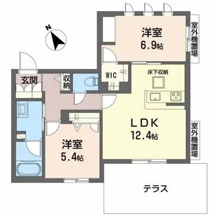 シャーメゾン ジョワイユ【1階】の間取り