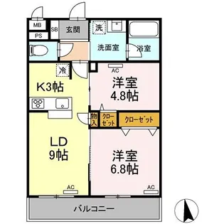 starpear【2階】の間取り