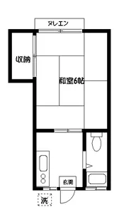 1Kの間取り画像