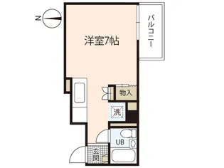 サンピア平和通り【9階】の間取り