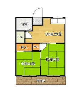吉野ハイツ【1階】の間取り
