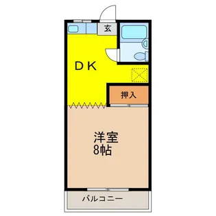サンパールハイツ【2階】の間取り