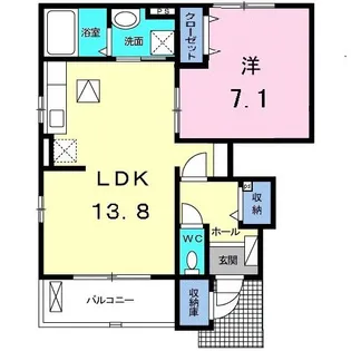 埼玉県志木市上宗岡4【アパート】の間取り