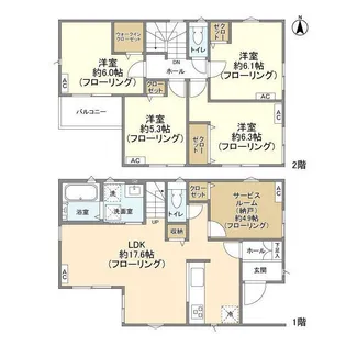 東京都国立市泉5【一戸建】の間取り