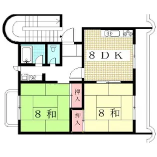 ユートピアナカガワ【3階】の間取り