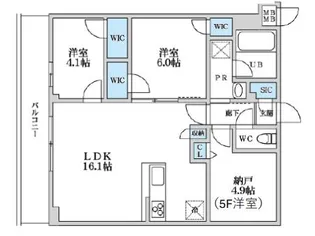 S-RESIDENCE富士見ヶ丘afford【2階】の間取り