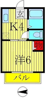 パティオ新柏A【1階】の間取り